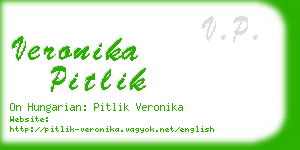 veronika pitlik business card